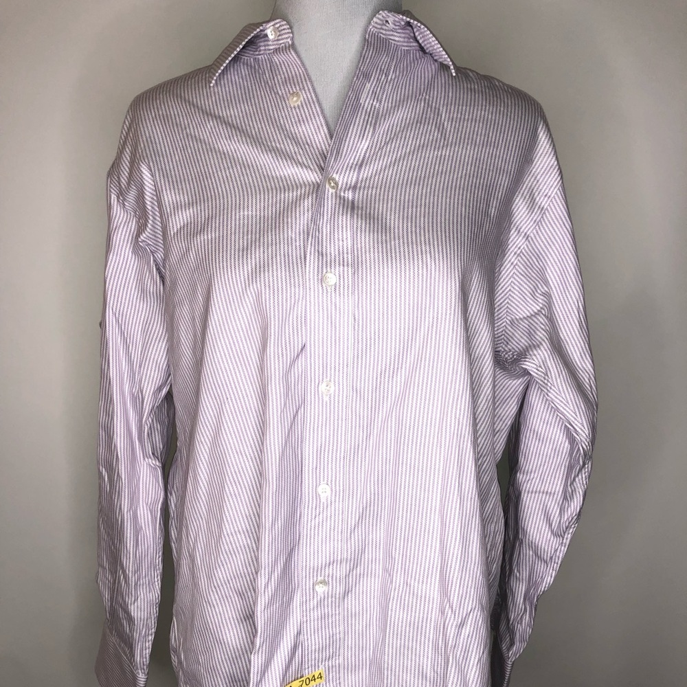 Burberrys VTG 90’s Mens Purple Striped Dress Shirt